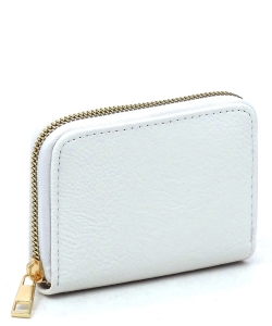 Fashion Solid Color Mini Wallet AD017 WHITE/